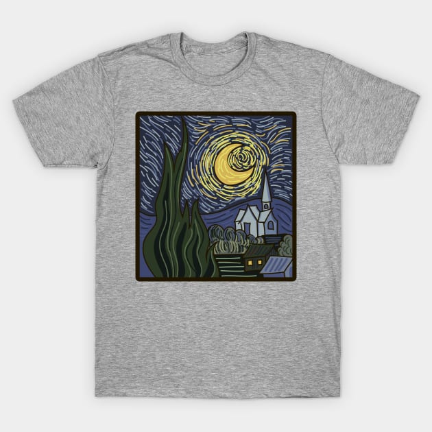 Starry night T-Shirt by senkova